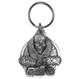 Bad To The Bone Antiqued Key Chain